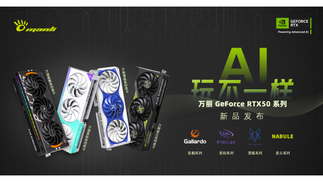 【AI，玩不一样】Manli万丽带来新一代Blackwell架构的GeForce RTX 50系列显卡！
